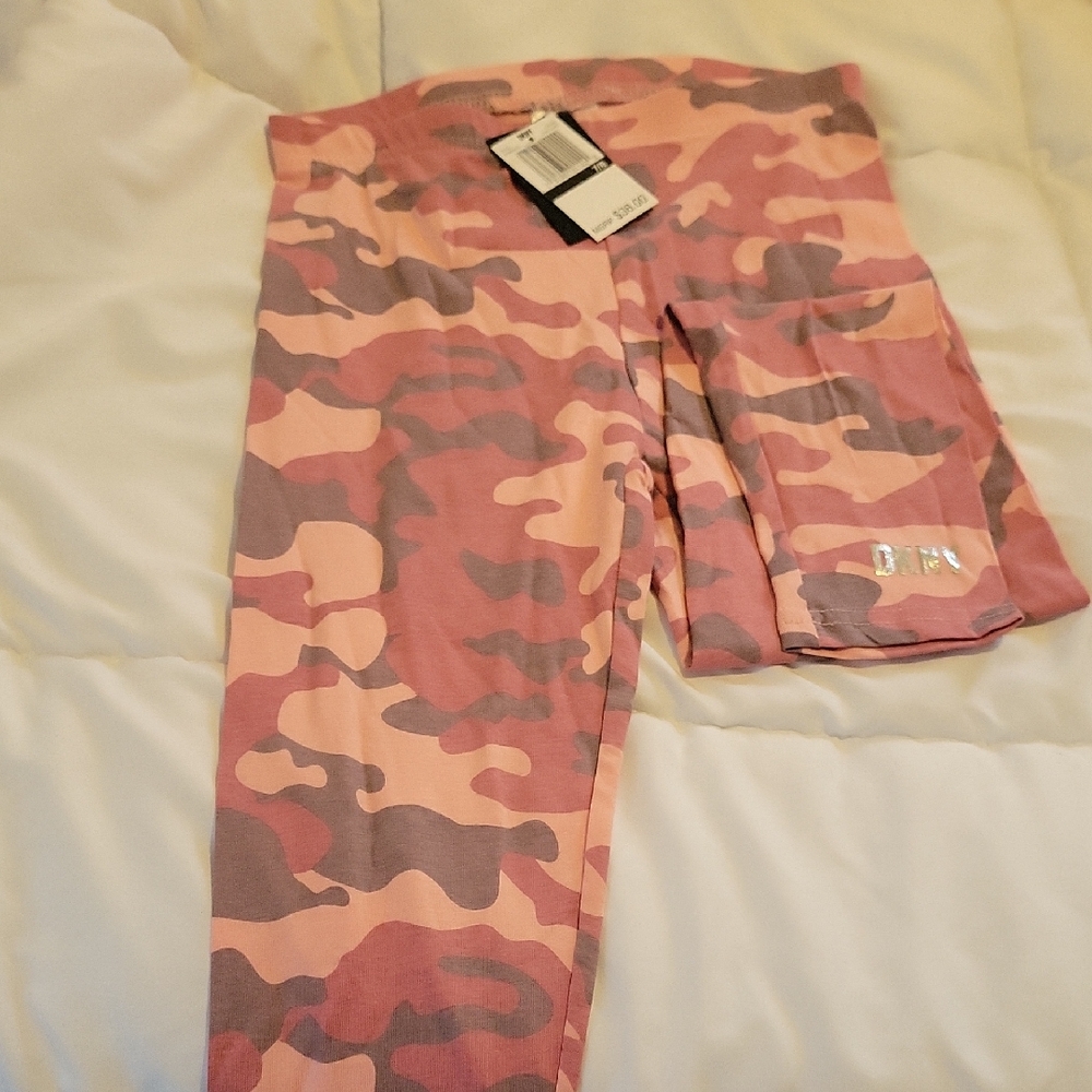 Dkny Pink Camouflage Leggings Casual Bottoms
